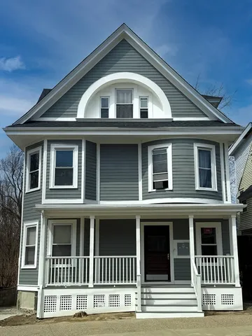 a front view of a house