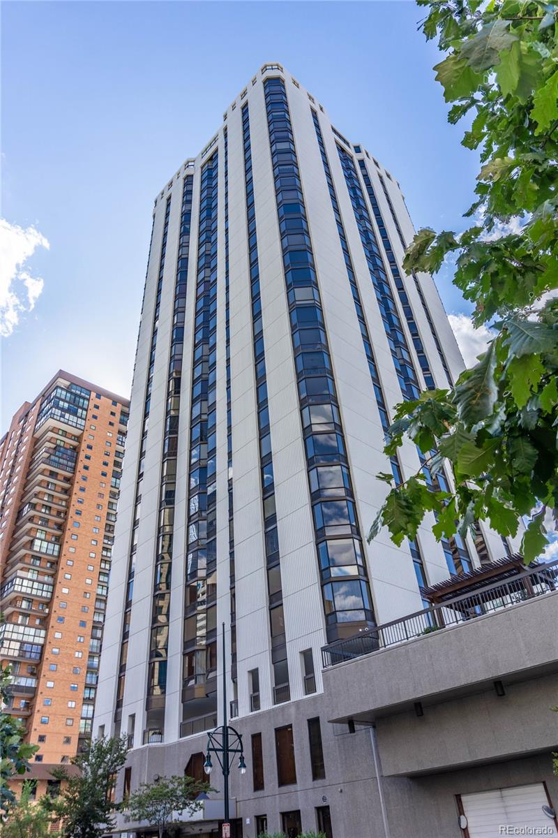 a view of a tall building