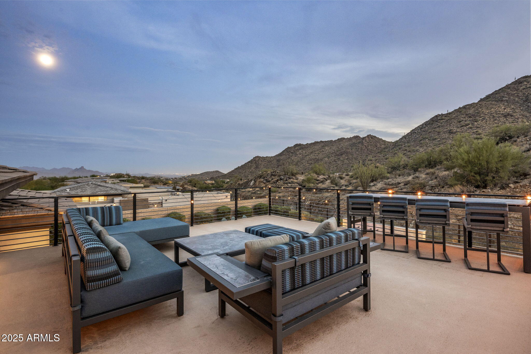 14122 Territory Trail Fountain Hills, AZ 85268 - Photo 38 of 46 a balcony with furniture and city view
