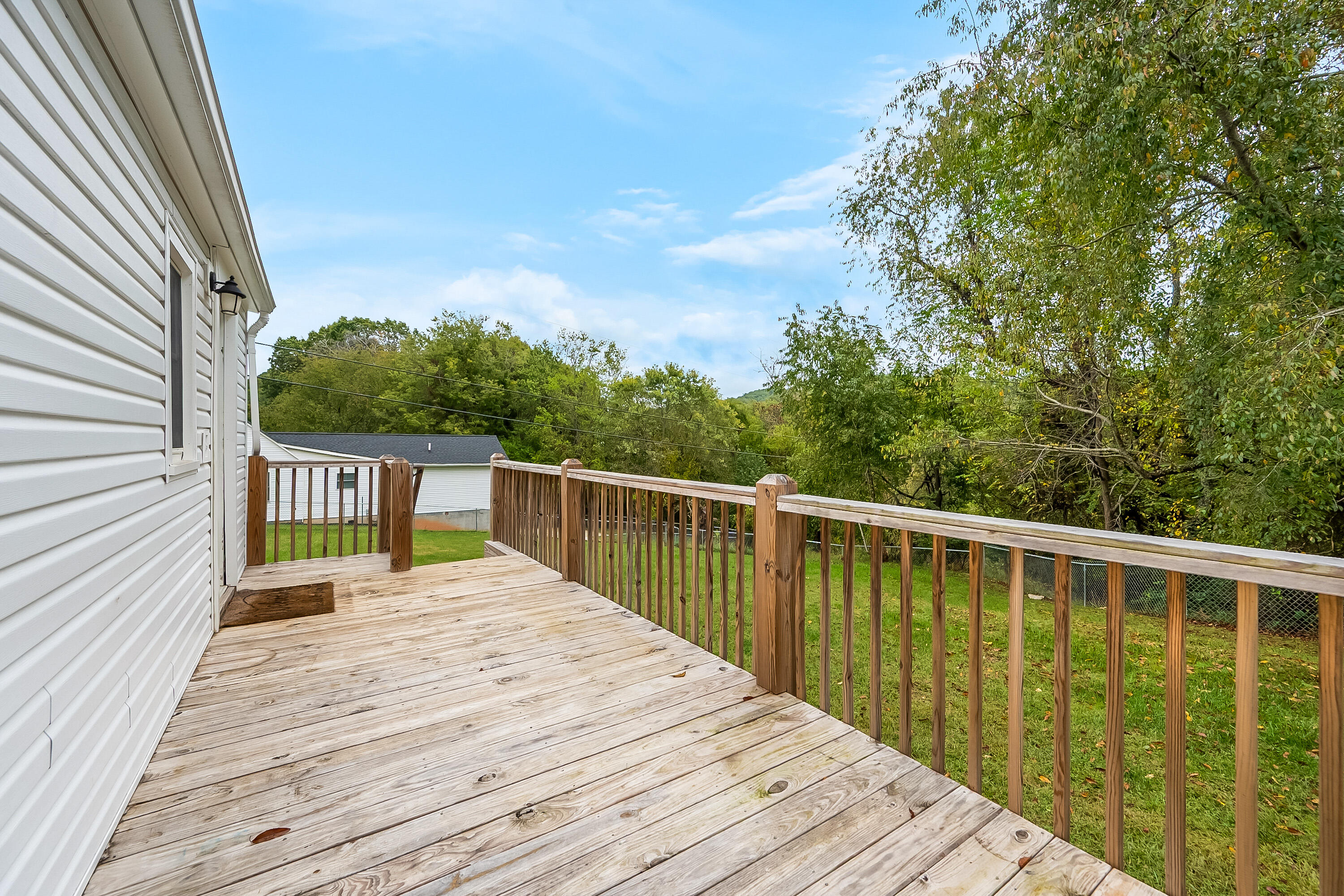306 Lester Street Radford, VA 24141 - Photo 38 of 51 a balcony with wooden floor and fence