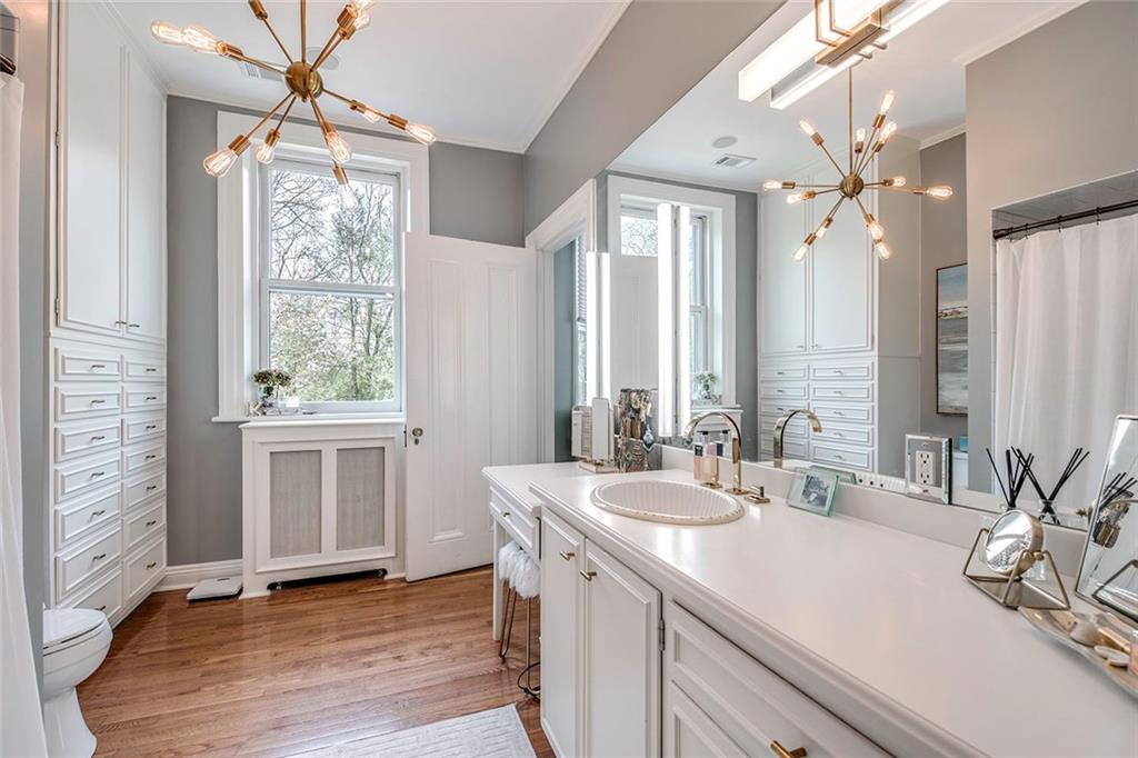 404 Beaver Road Sewickley, PA 15143 - Photo 14 of 24 Recently renovated "her" master bathroom with cedar walk in closet.