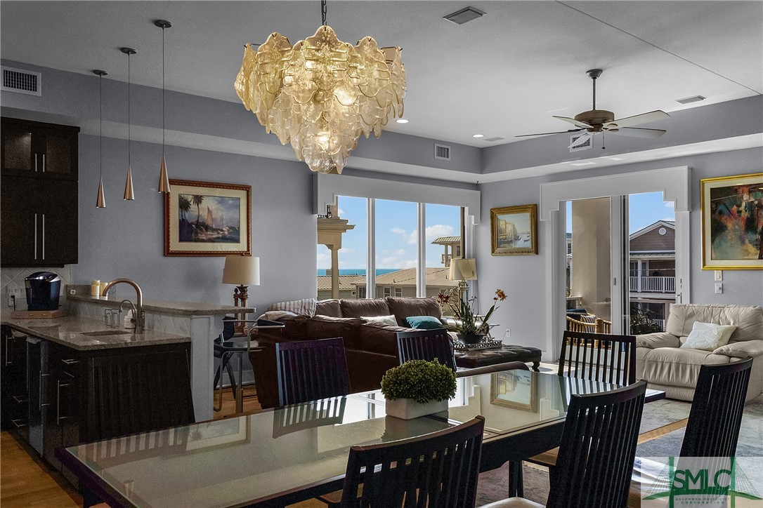 8 18th Street Tybee Island, GA 31328 - Photo 24 of 50 Ocean views from the Dining Tabel