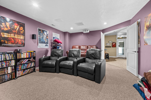 708 Eagle Rdg Drive Bountiful, UT 84010 - Photo 32 of 69 Home theater room view 2