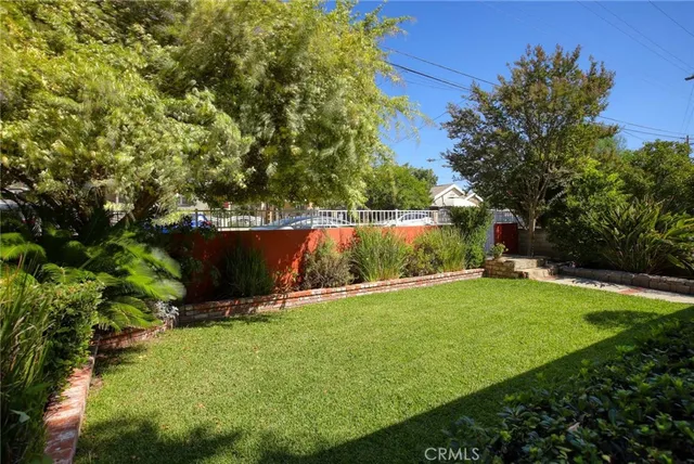 a view of an outdoor space and a yard