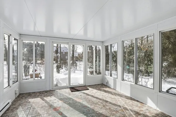 a view of an empty room and window