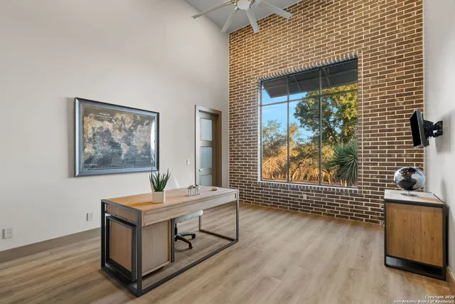 a room with furniture and wooden floor
