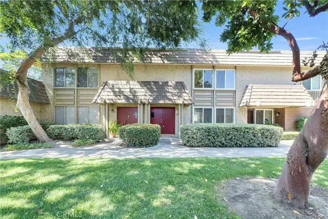 a house view with a garden space