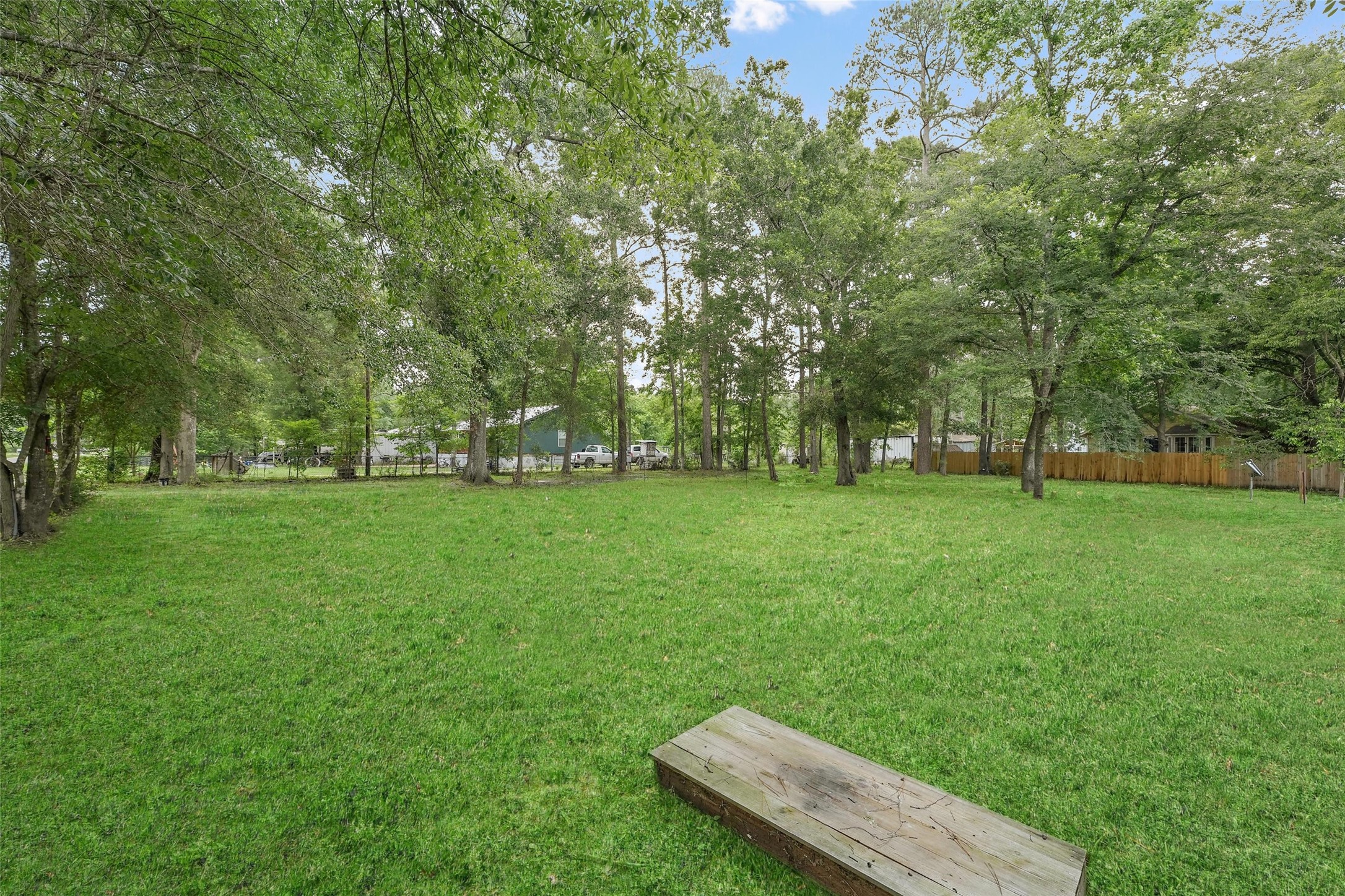 18009 Split Oak Circle New Caney, TX 77357 - Photo 24 of 30 a view of yard with grass and a trees