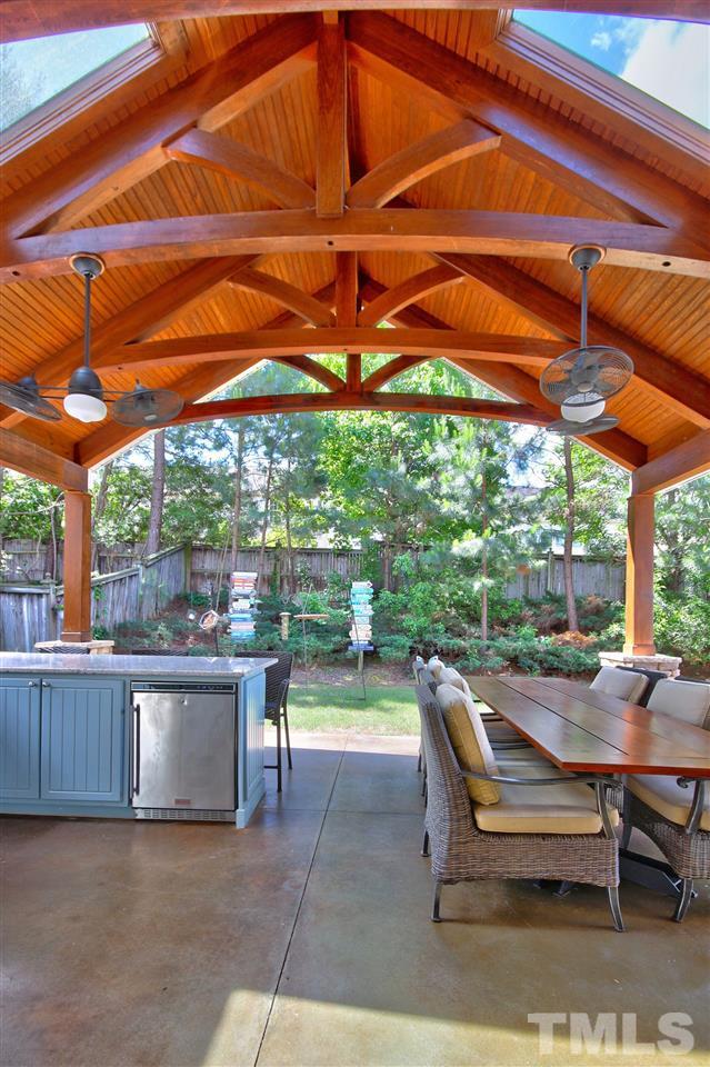 7532 Silver View Lane Raleigh, NC 27613 - Photo 30 of 30 We can't say enough about this gorgeous custom roof with beams, skylights and fans.