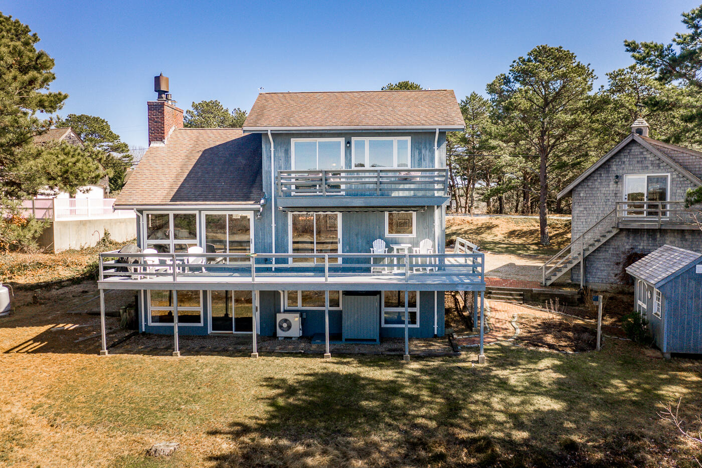 210 Lieutenant Island Road Wellfleet, MA 02667 - Photo 41 of 47 a view of a house with a roof deck
