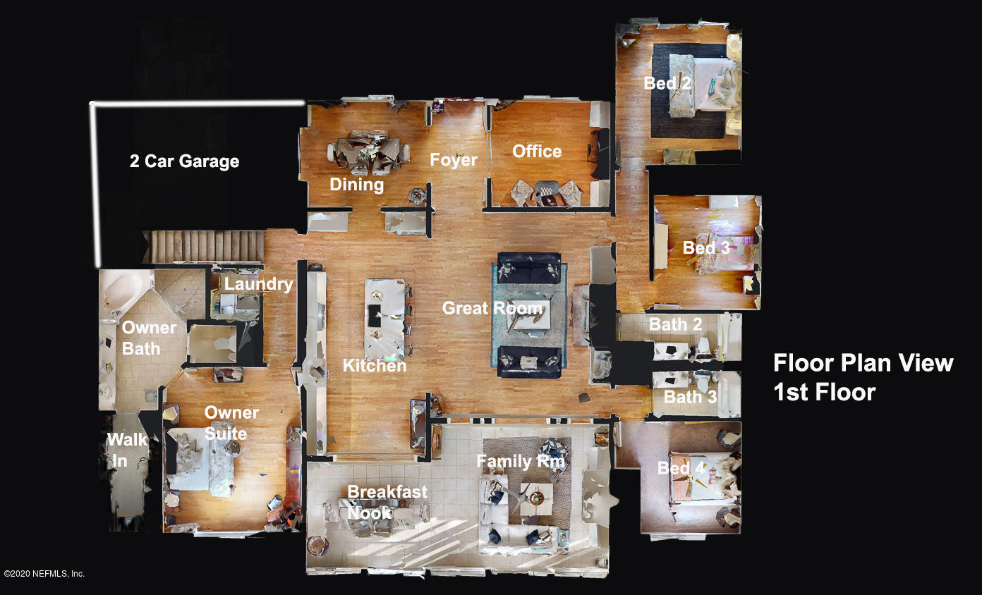 1821 Commodore Point Drive Fleming Island, FL 32003 - Photo 62 of 63 Floor Plan 1st Floor