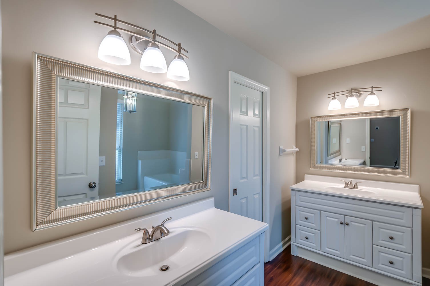 1302 General George Patton Road Nashville, TN 37221 - Photo 9 of 14 a bathroom with 2 sink and a mirror