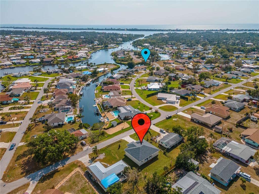 1440 Fairless Road Englewood, FL 34223 - Photo 1 of 1 Home (red), Boat Ramp (Blue)