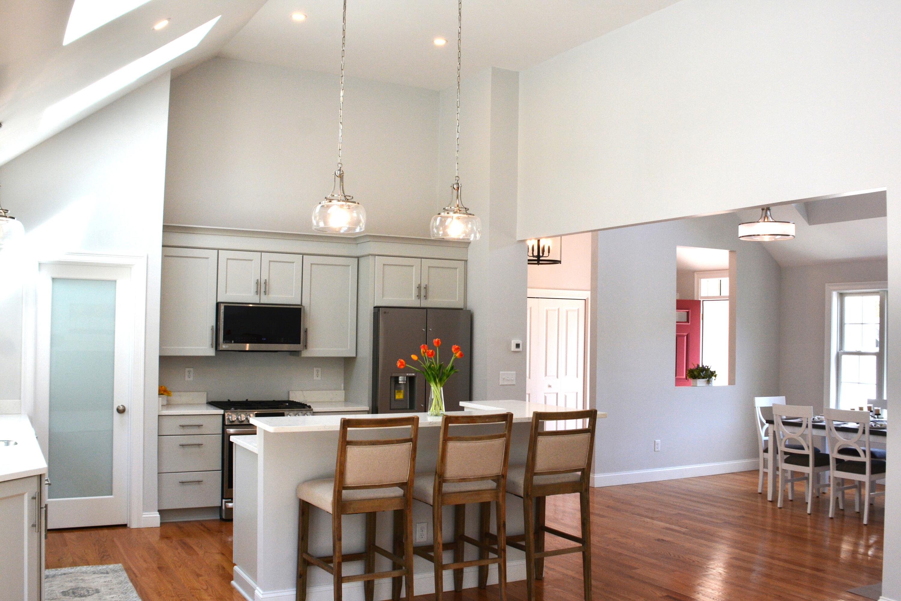55 Blue Castle Drive Mashpee, MA 02649 - Photo 17 of 52 a view of kitchen with refrigerator and wooden floor