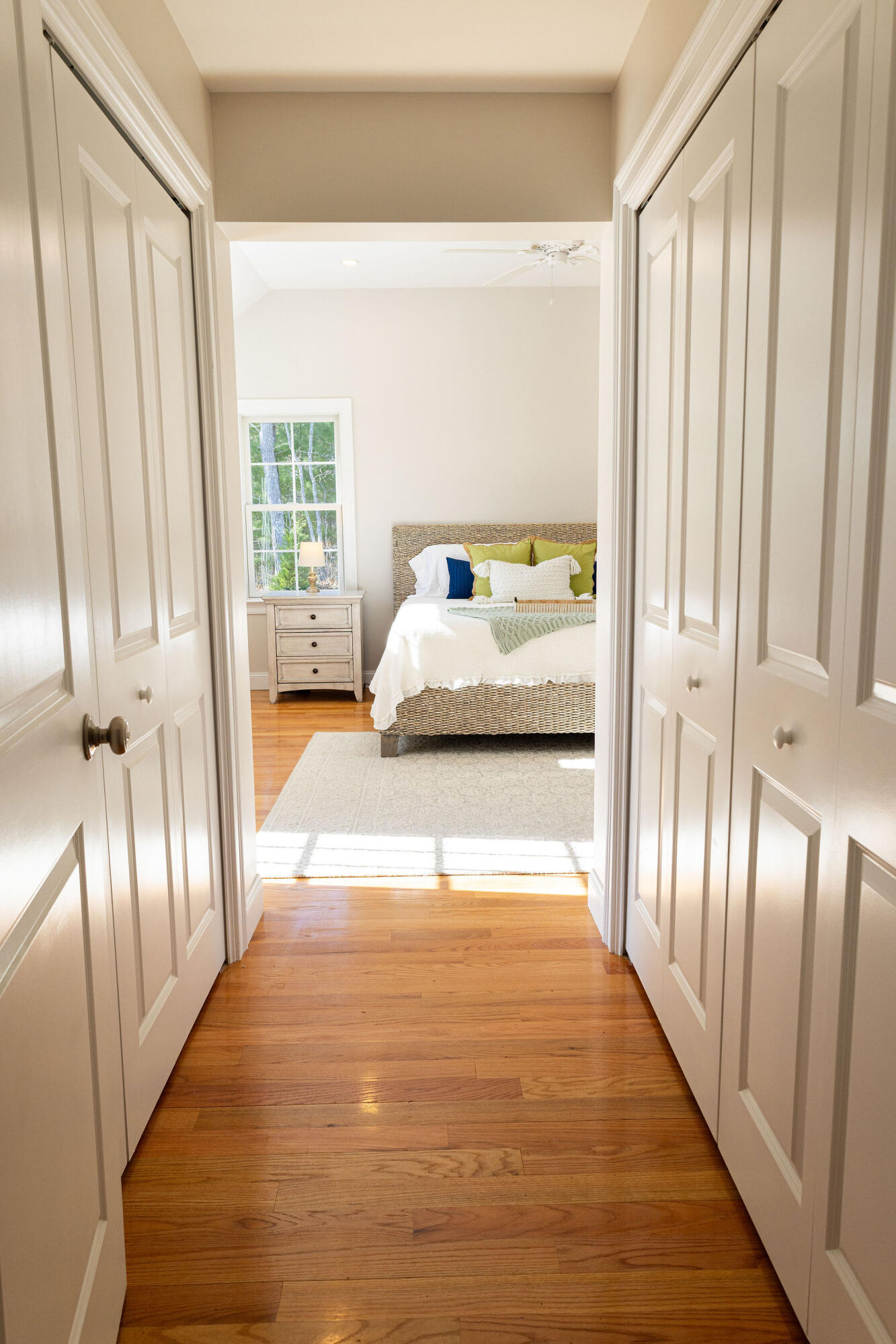 55 Blue Castle Drive Mashpee, MA 02649 - Photo 33 of 52 a view of a bedroom with wooden floor and stairs