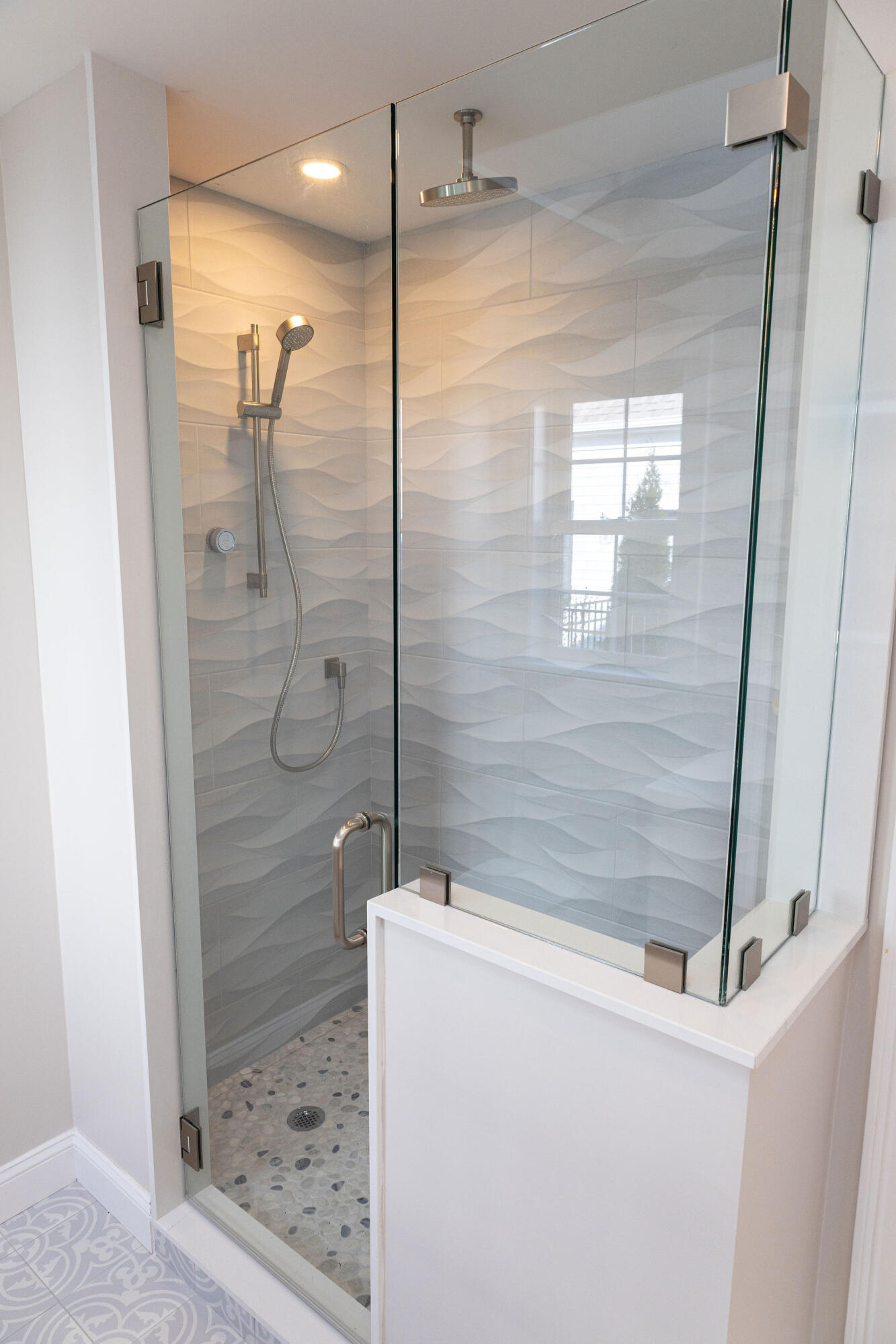 55 Blue Castle Drive Mashpee, MA 02649 - Photo 41 of 52 a bathroom with a shower and a sink