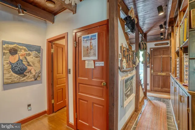 a view of a tree with a flower in a garden