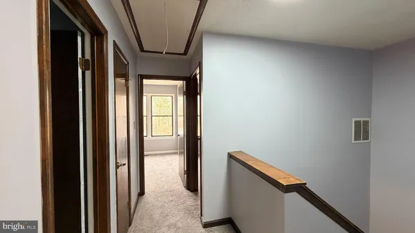 a view of stairs