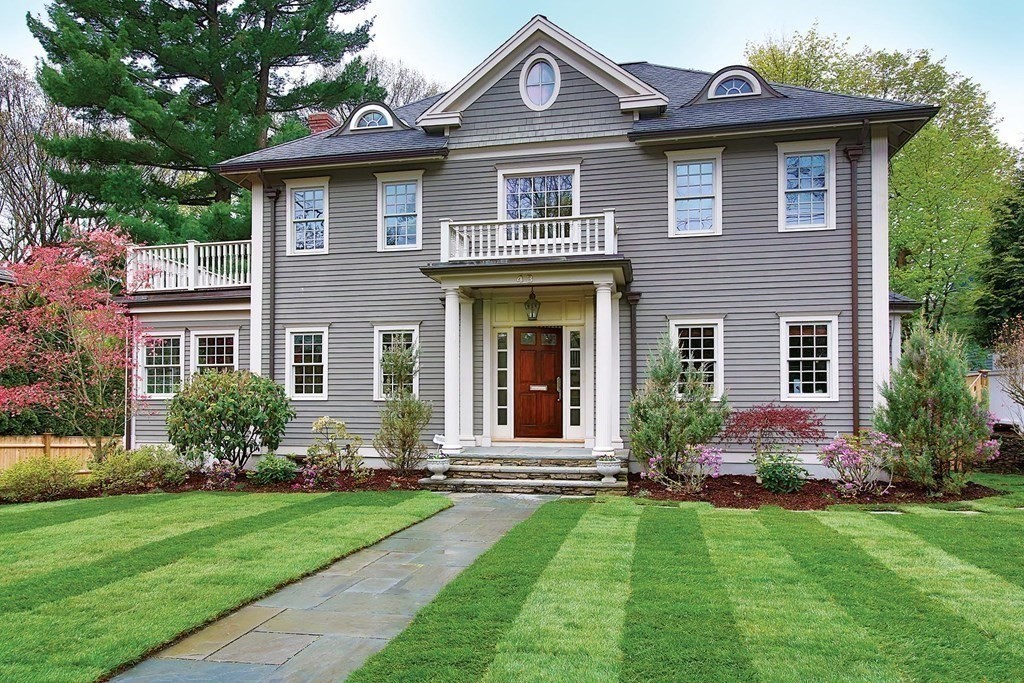 43 Carlton Road Newton, MA 02468 - Photo 23 of 23 a front view of a house with garden