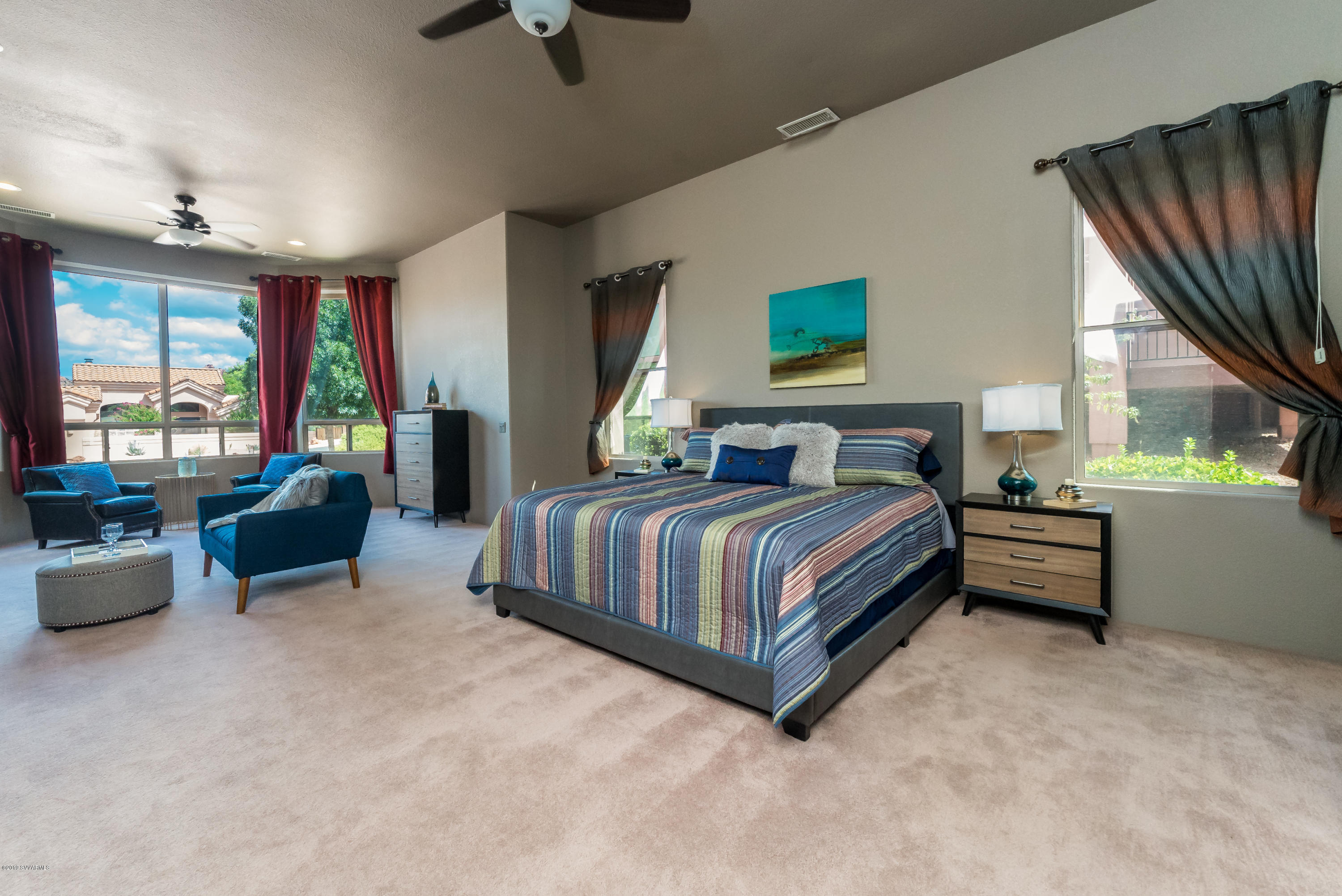 79 Ridge Rock Road Sedona, AZ 86351 - Photo 25 of 55 Master bedroom with views