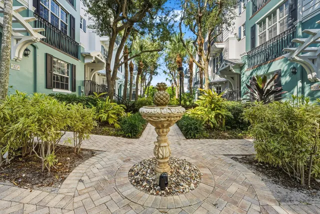 a view of a fountain in the middle of a building