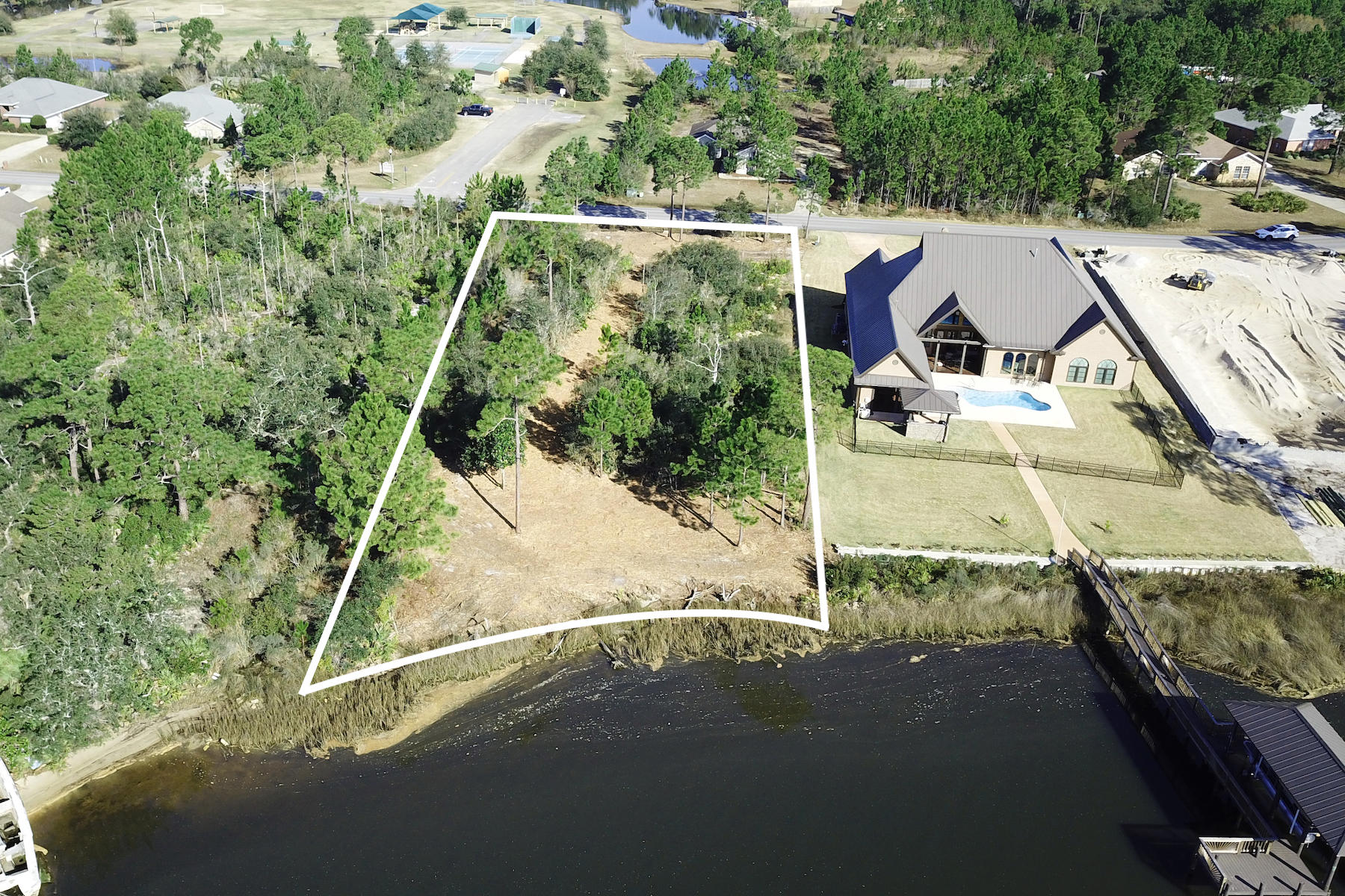 Lot 25 East Shipwreck Road Santa Rosa Beach, FL 32459 - Photo 2 of 10 an aerial view of a house with a yard