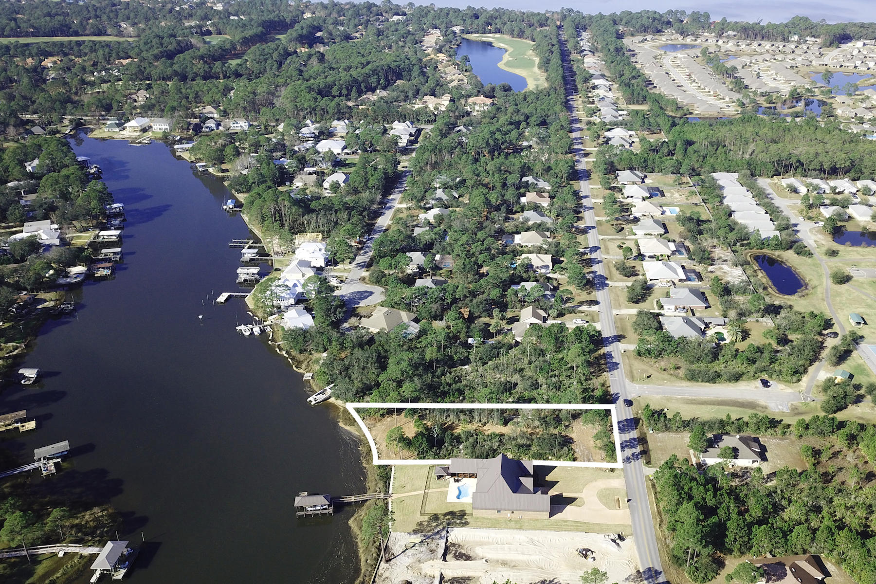 Lot 25 East Shipwreck Road Santa Rosa Beach, FL 32459 - Photo 4 of 10 an aerial view of residential houses with outdoor space