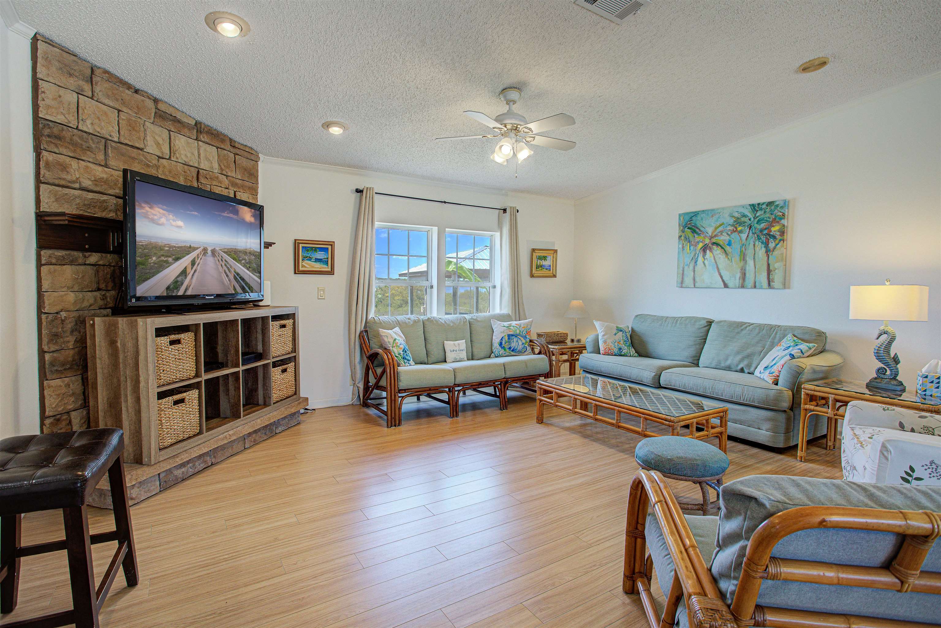 6347 Salado Road St. Augustine, FL 32080 - Photo 10 of 40 a living room with furniture and a flat screen tv