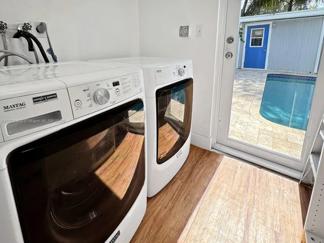 a view of washer and dryer