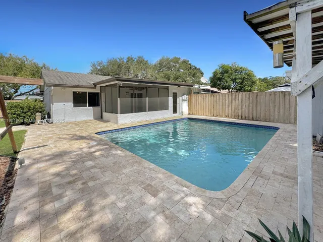 a view of a house with a patio