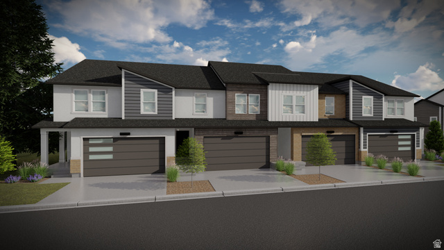 Undisclosed Address Mapleton, UT 84664 - Photo 1 of 1 View of front facade with driveway, an attached garage, and a shingled roof
