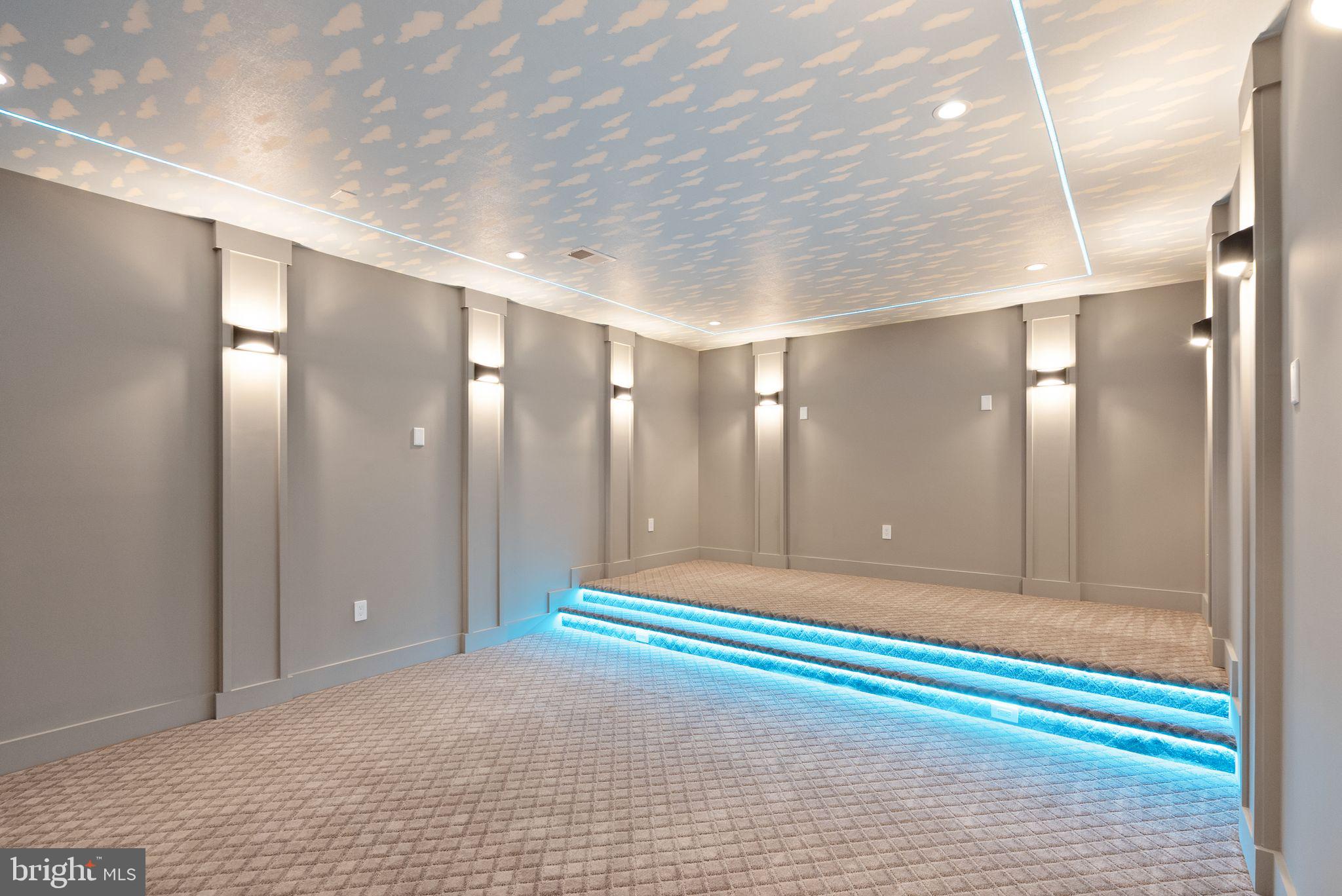 6329 Halsey Road McLean, VA 22101 - Photo 78 of 94 Sleek, modern media room with ambiance.