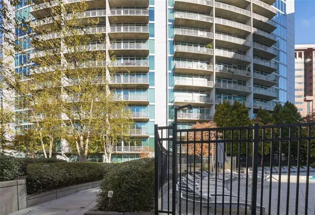 a outdoor space with patio furniture and potted plants