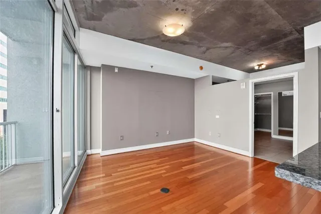 a view of an empty room