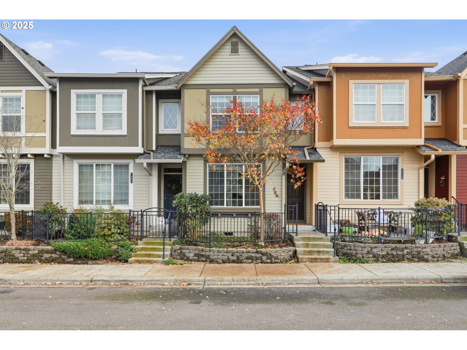 a front view of a house