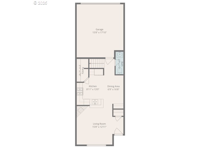 1706 Southwest 172nd Terrace Beaverton, OR 97003 - Photo 44 of 45 a picture of a floor plan