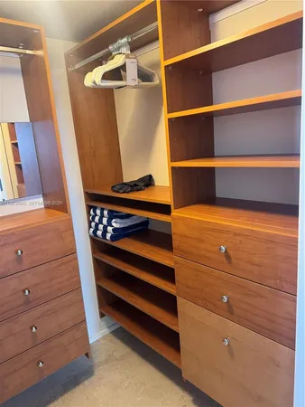 a view of walk in closet