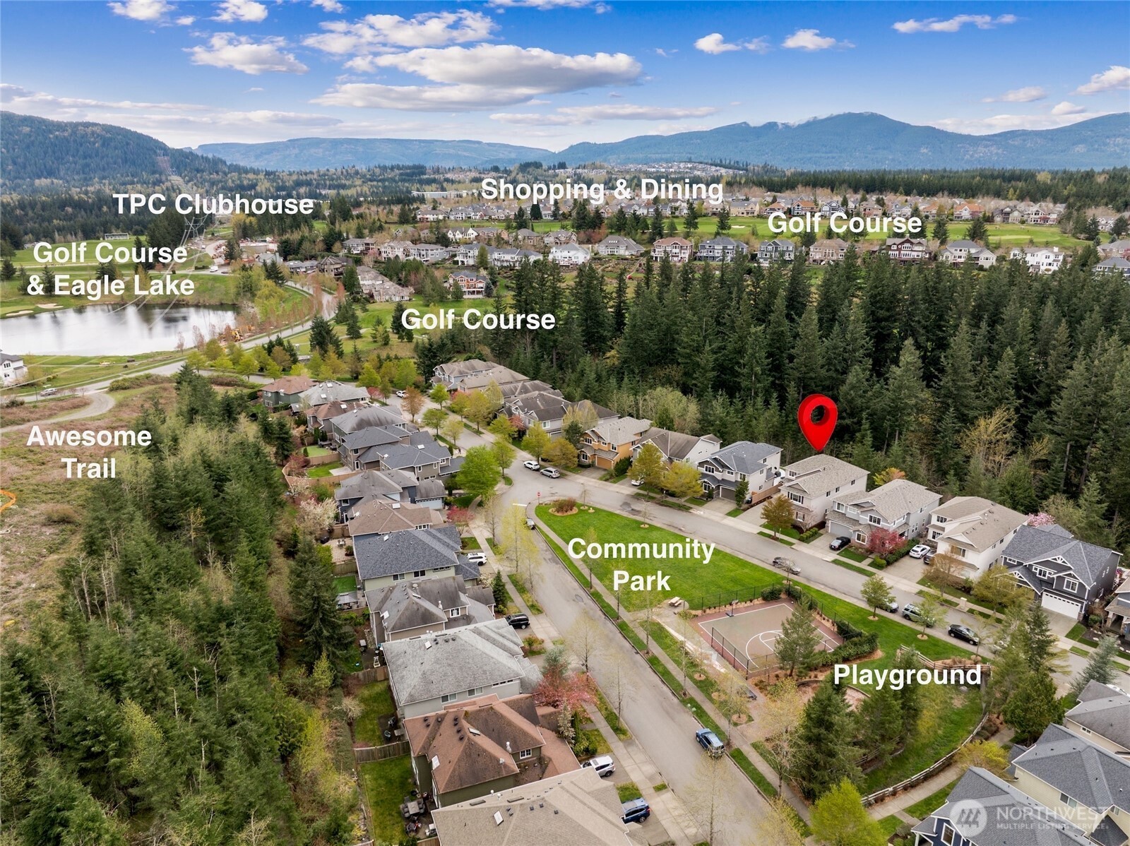 6701 West Crestview Loop Southeast Snoqualmie, WA 98065 - Photo 2 of 40 a view of a city with lake view