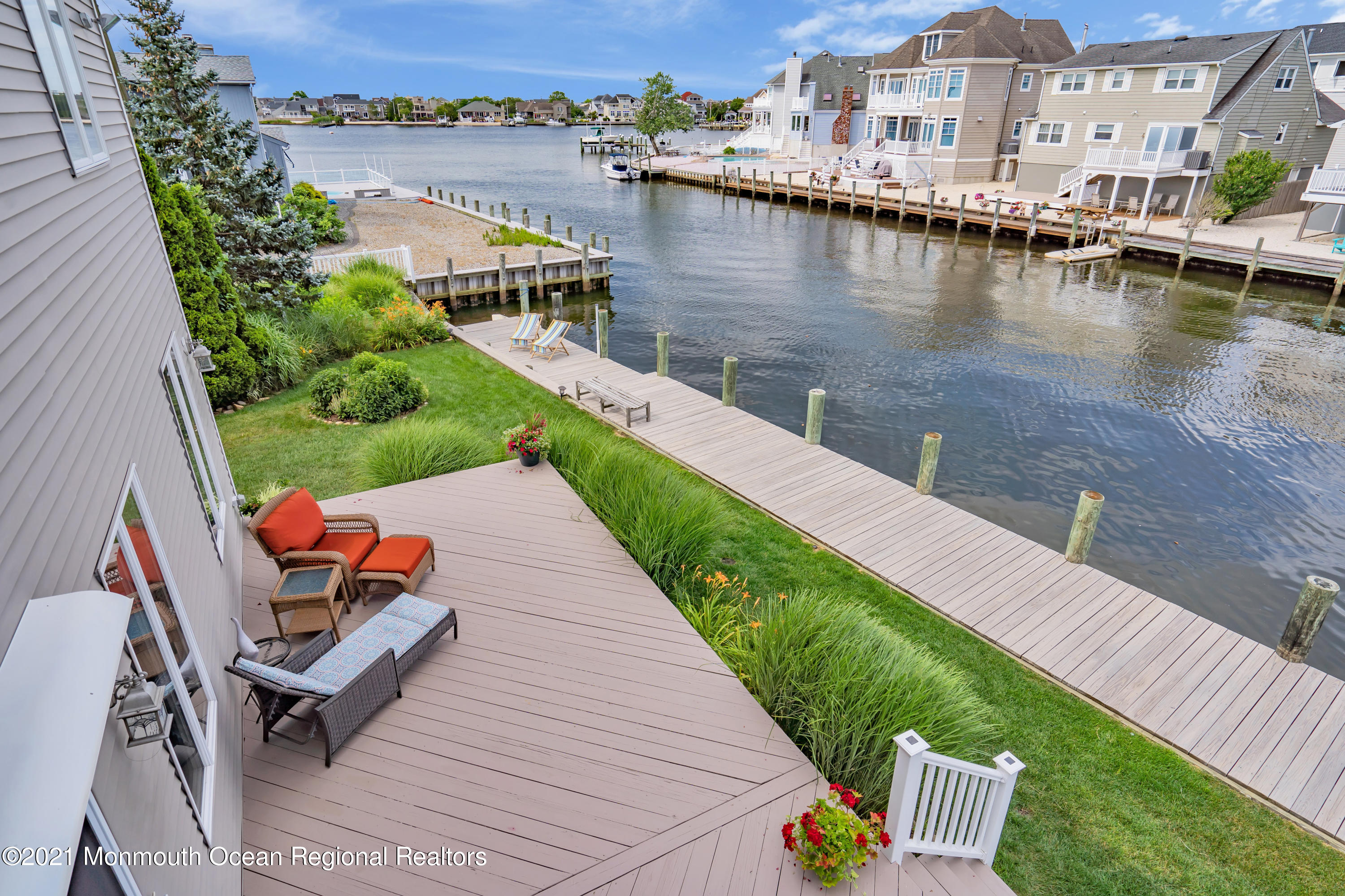 6 Pilot Road Toms River, NJ 08753 - Photo 26 of 35 a view of a lake with a yard and a terrace