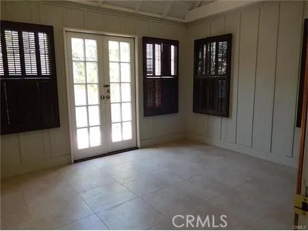 a view of a hallway with entryway