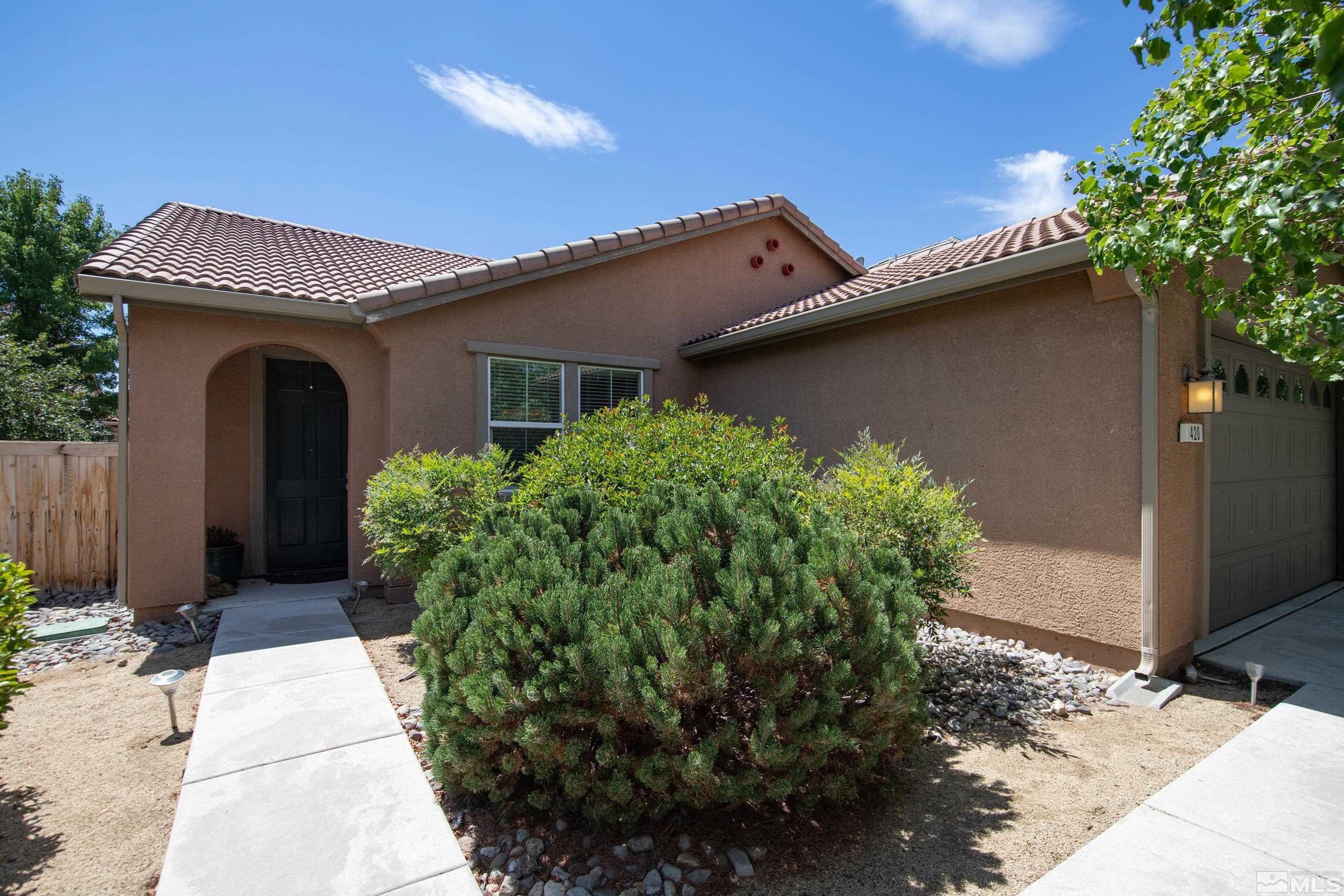 420 Manciano Way Reno, NV 89521 - Photo 29 of 30 a view of a house with a yard and potted plants