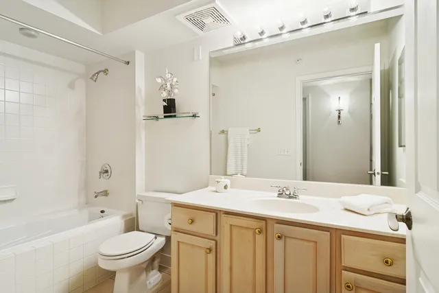 a view of a building from a balcony