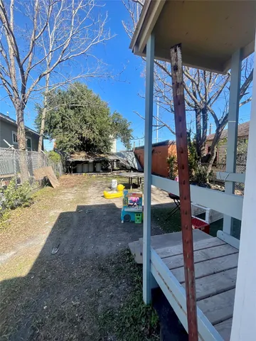 a view of outdoor space and deck