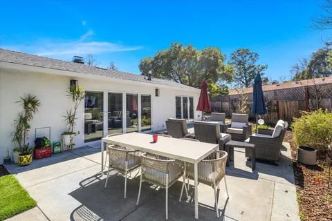 a outdoor space with furniture