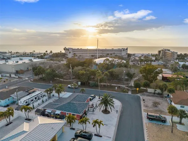 an aerial view of a dinning table and chairs on the terrace