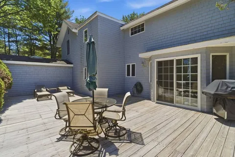 a house view with a seating space
