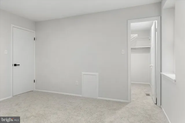 a view of an empty room