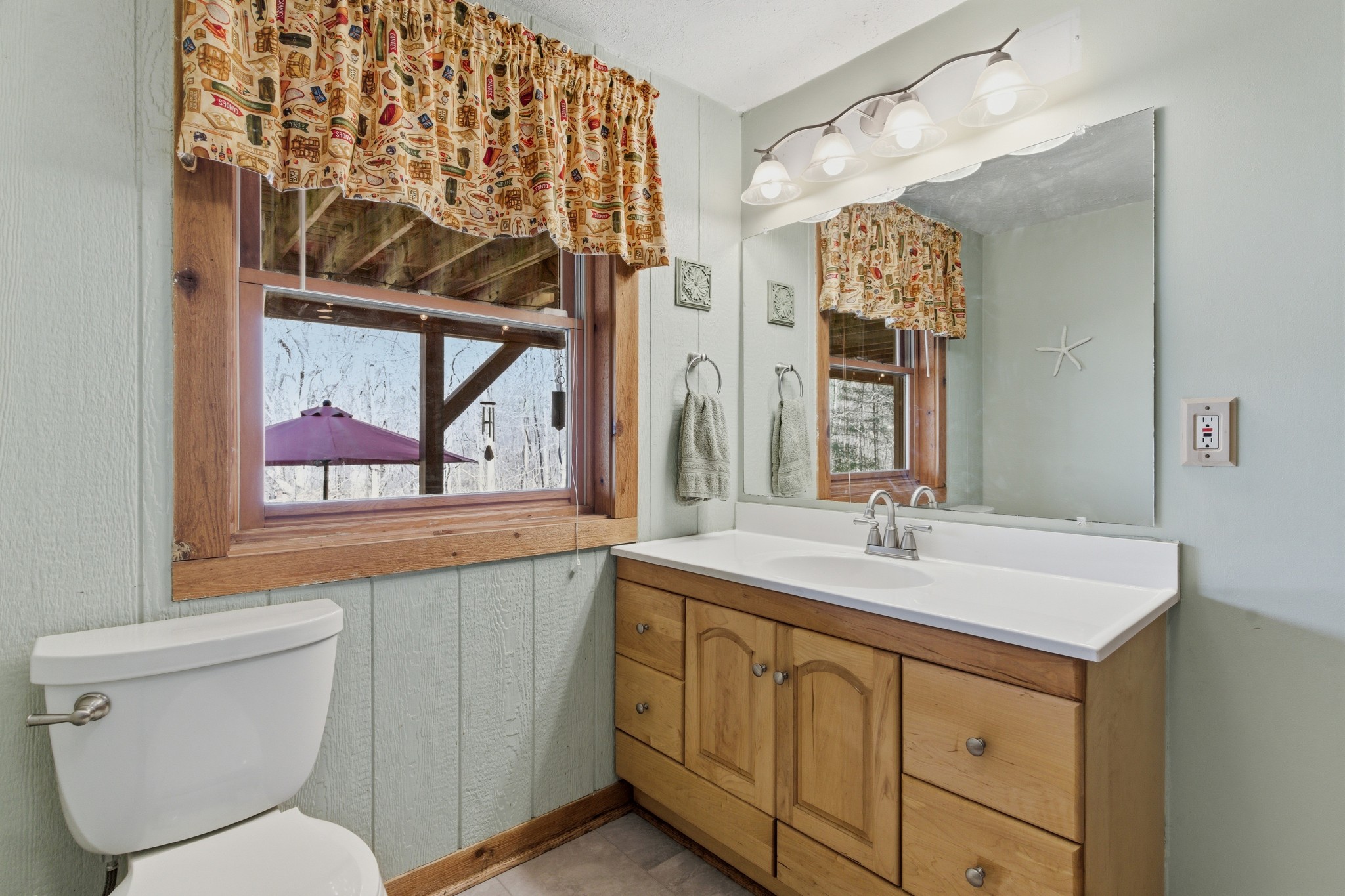 551 Mt Pleasant Road Kingston Springs, TN 37082 - Photo 23 of 68 a bathroom with a sink a toilet and a mirror