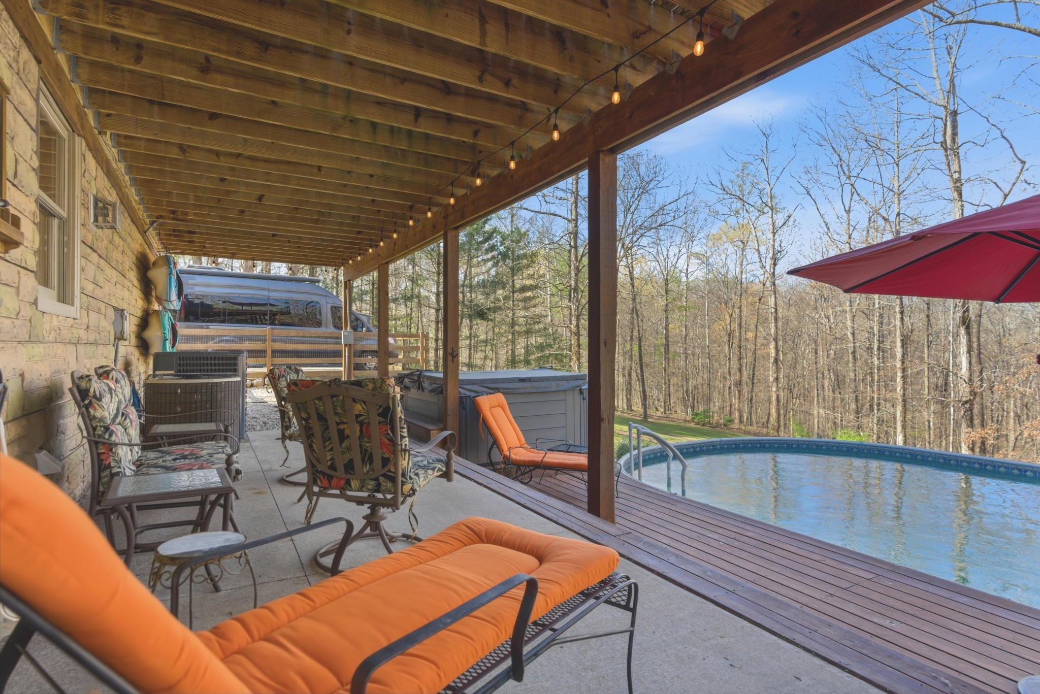551 Mt Pleasant Road Kingston Springs, TN 37082 - Photo 6 of 68 a view of a balcony with chairs