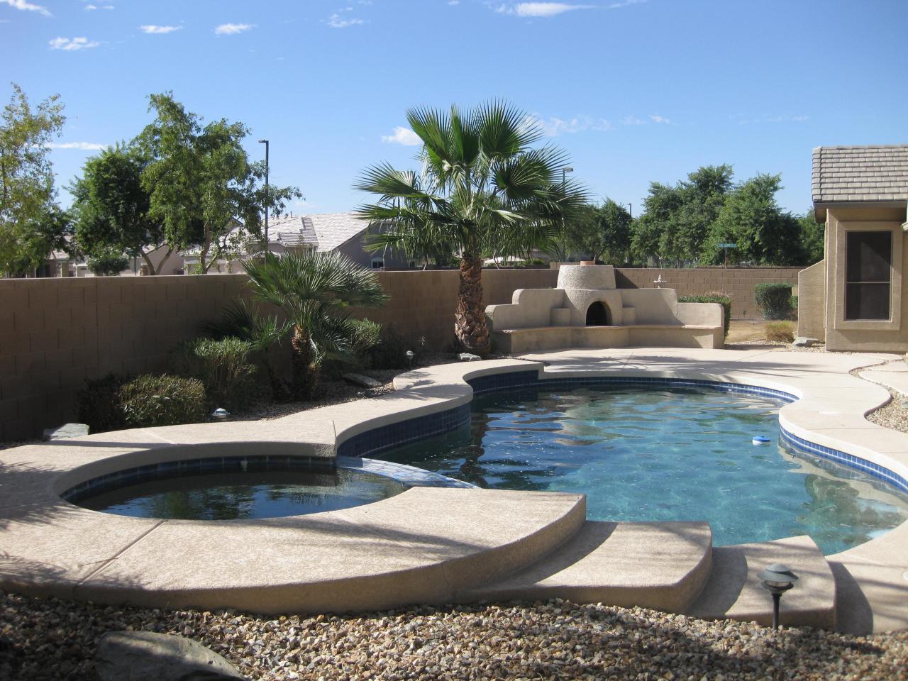 Pool and Spa, Fireplace